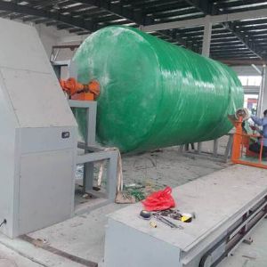 玻璃钢化粪池缠绕机及缠绕模具工艺